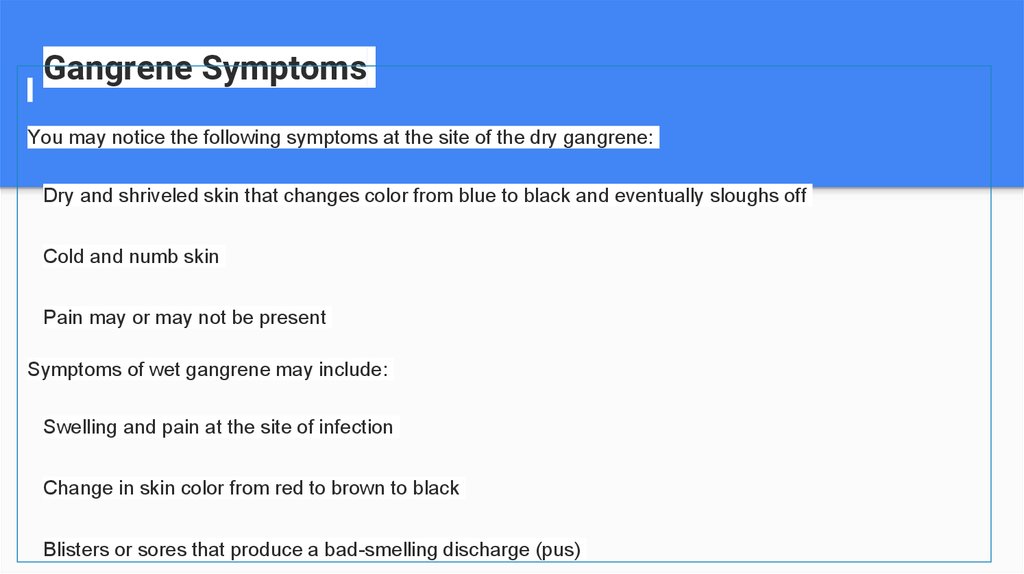 Gangrene 