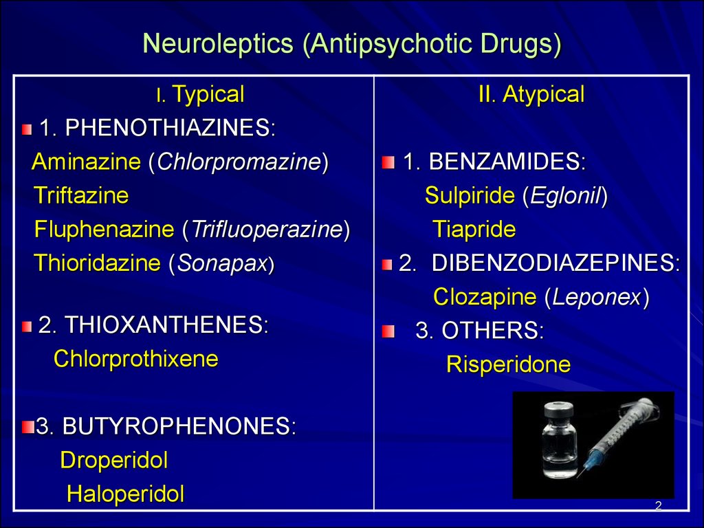 Types Of Neuroleptic Drugs