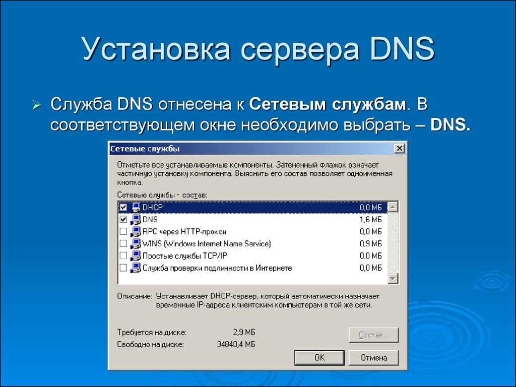 Программа Dns Сервер