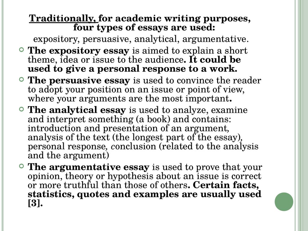 types-of-academic-writing