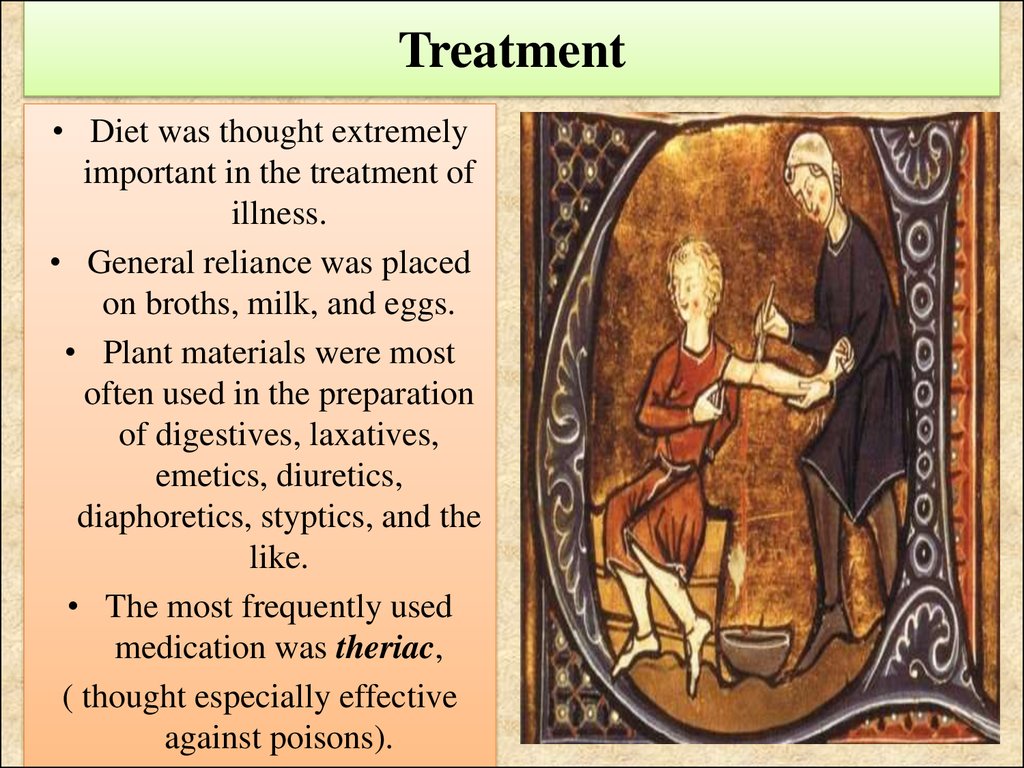 Disease and Treatment in the Middle Ages