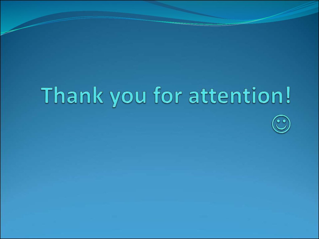 Thank you for attention! 