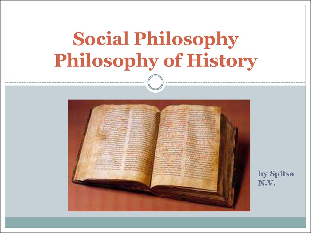 Social philosophy