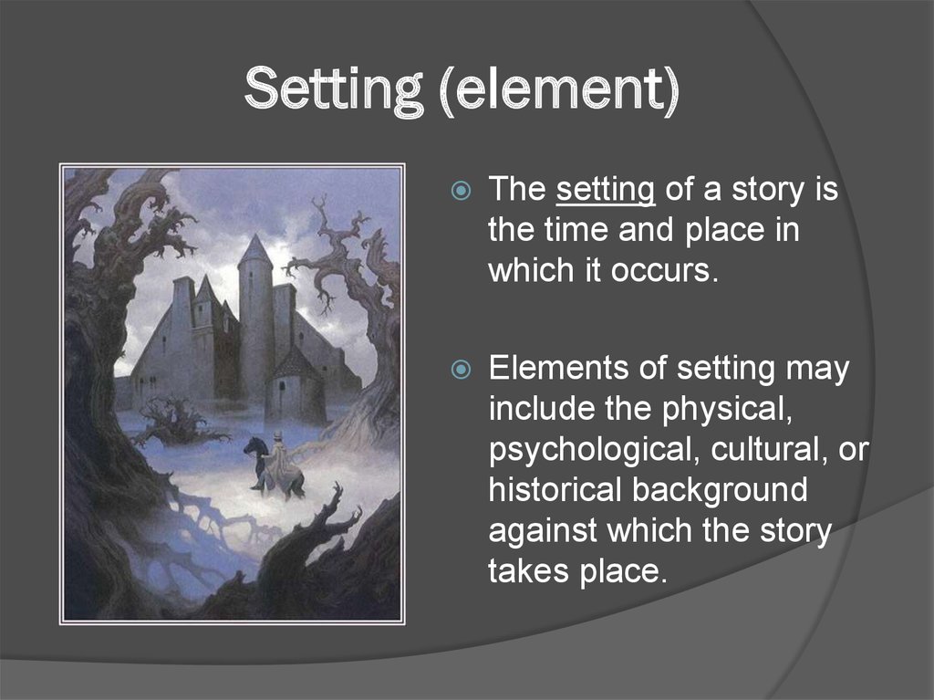 elements of fiction setting