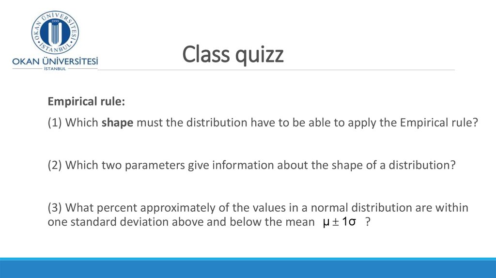 Class quizz