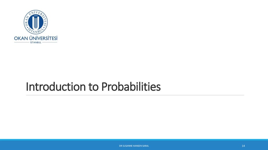 Introduction to Probabilities