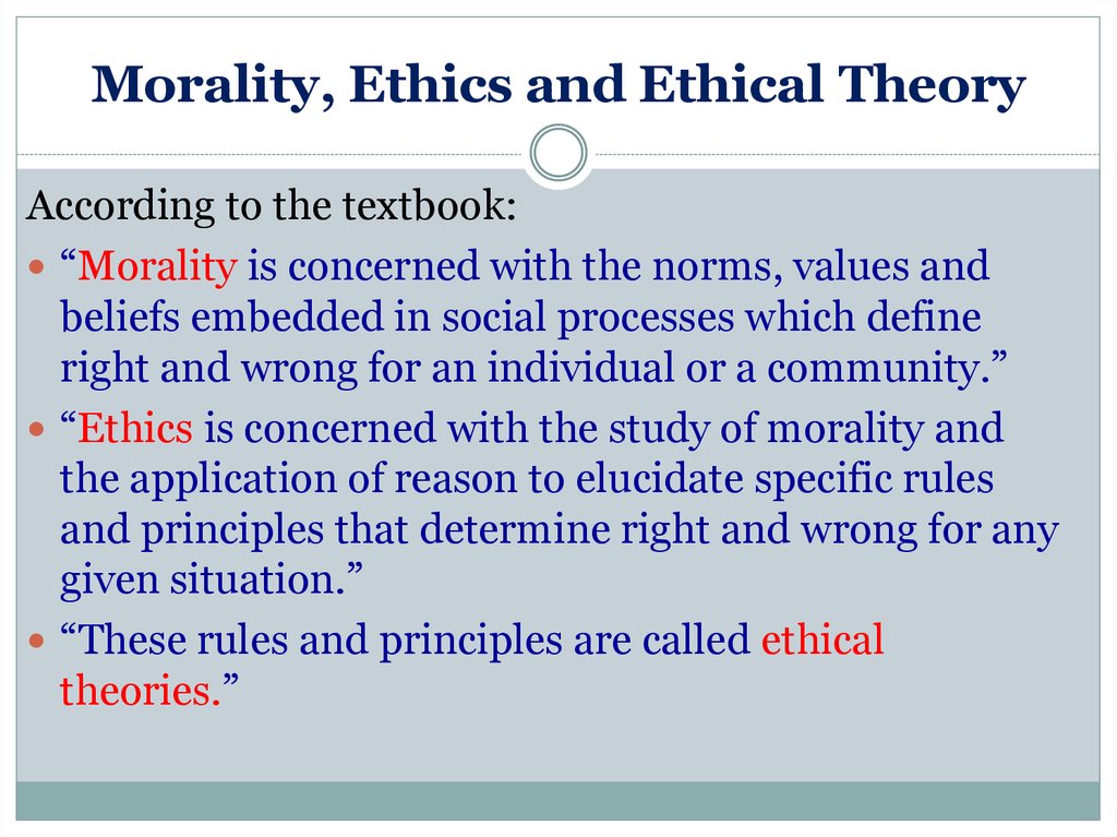 Ethical Theory The Philosophical Study Of Morality
