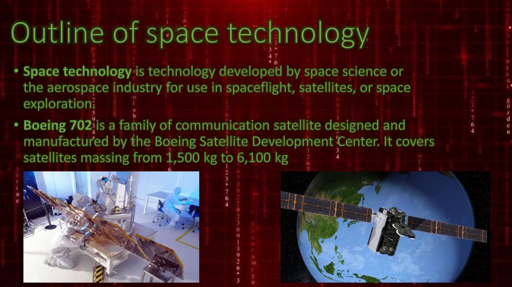 Outline of space technology