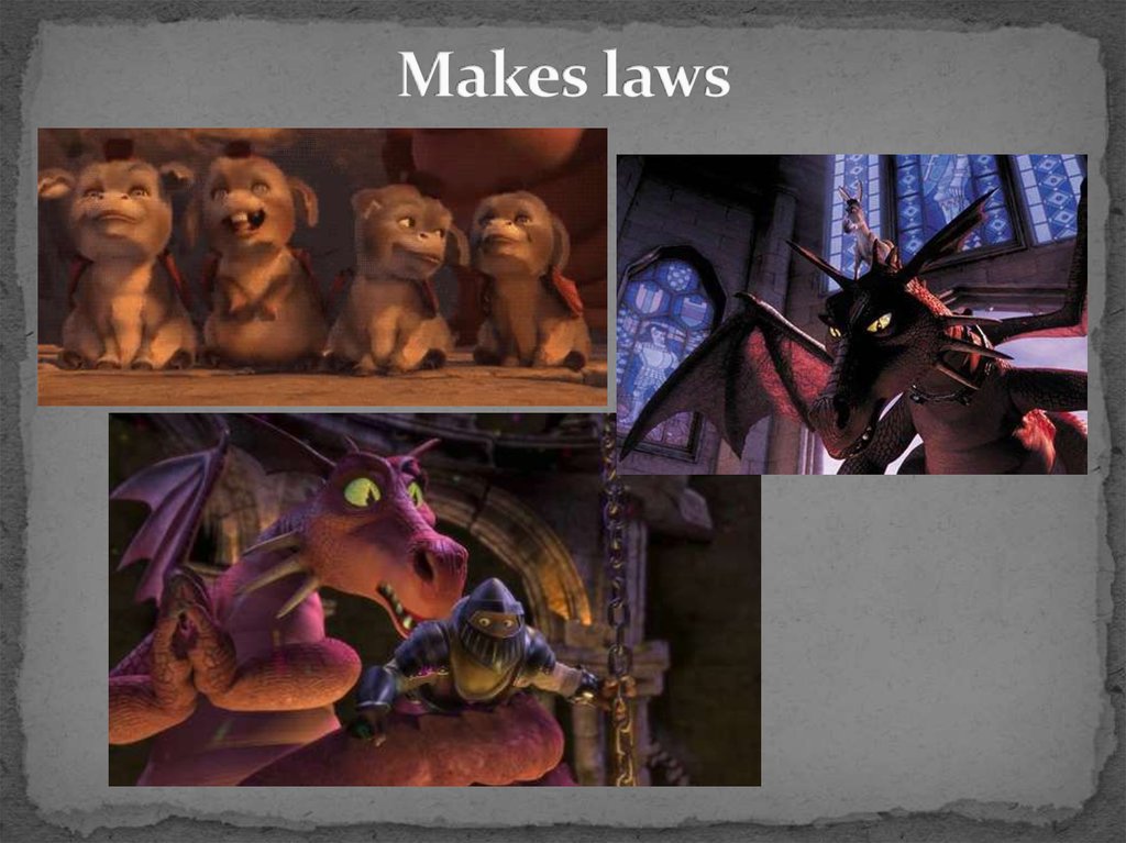 Makes laws