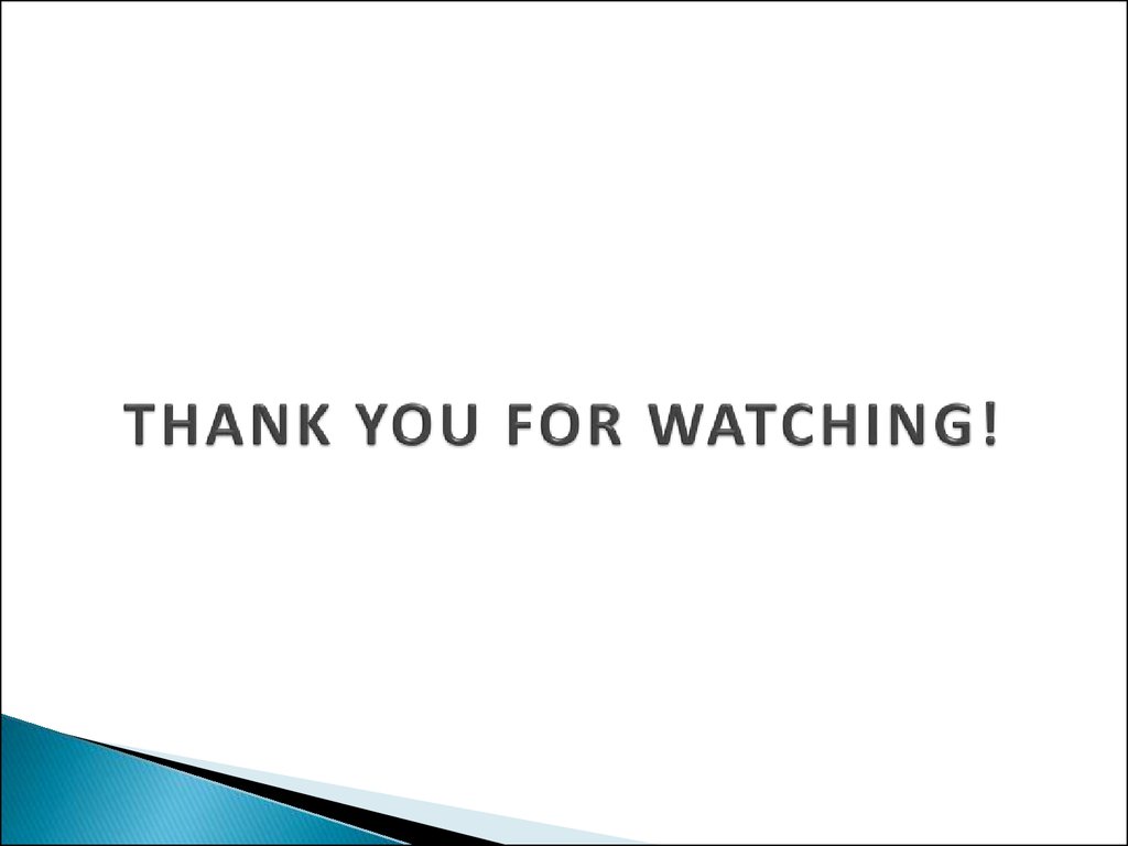 THANK YOU FOR WATCHING!