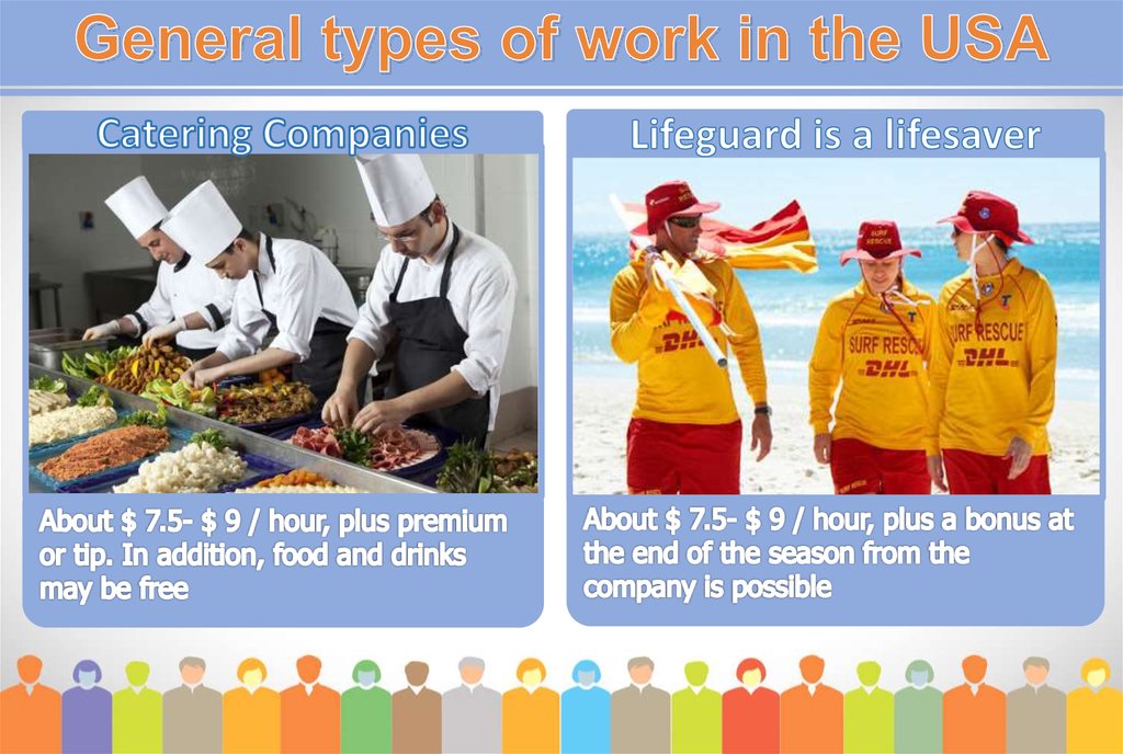 General types of work in the USA