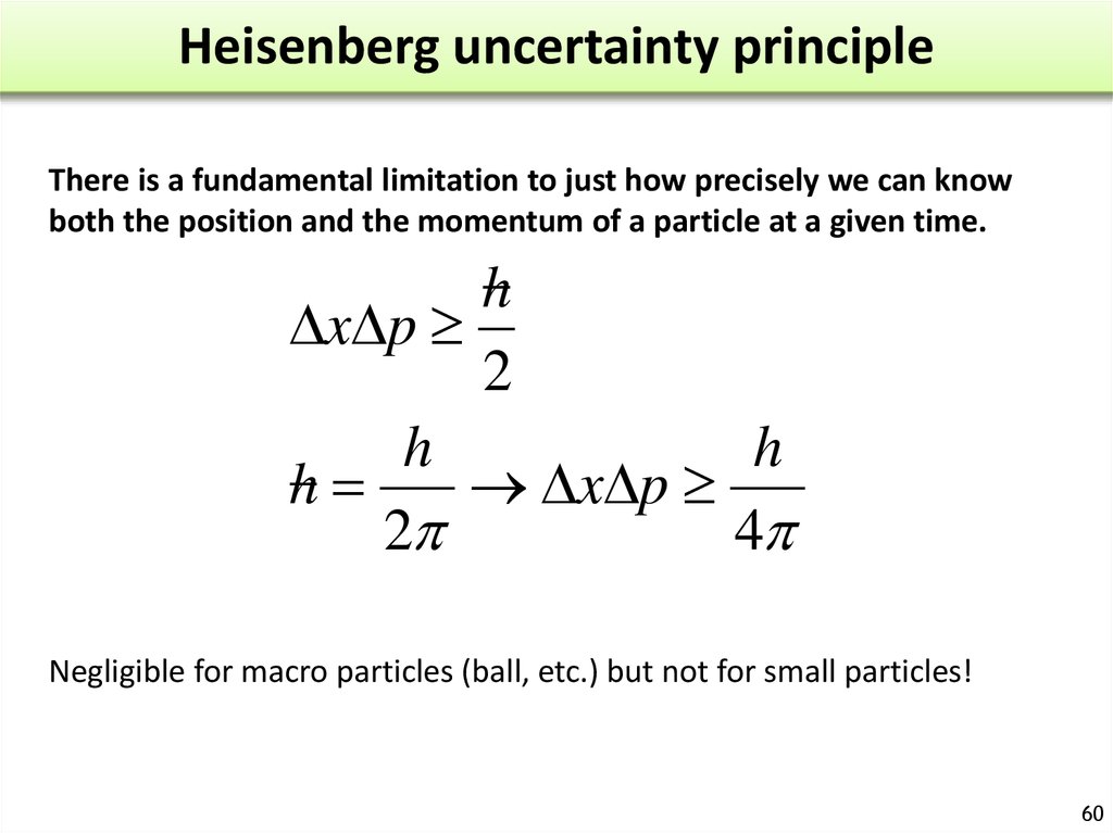 the heisenberg uncertainty principle states that