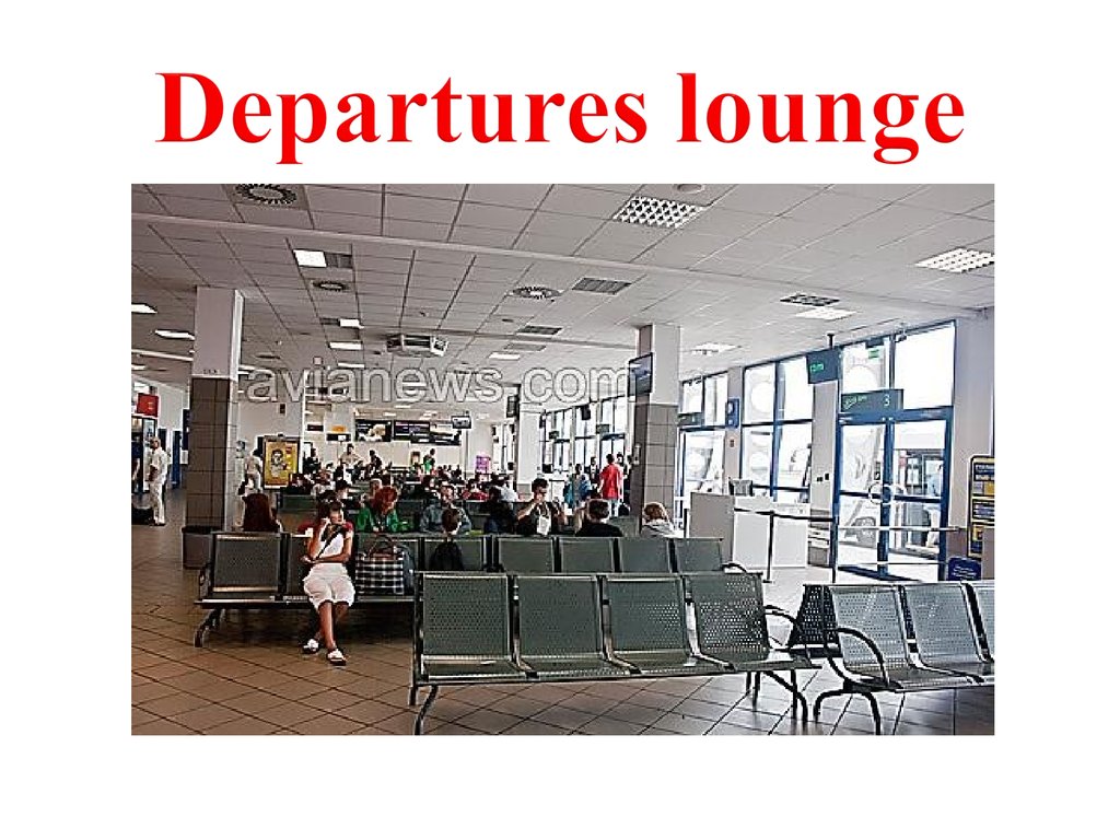 Departures lounge