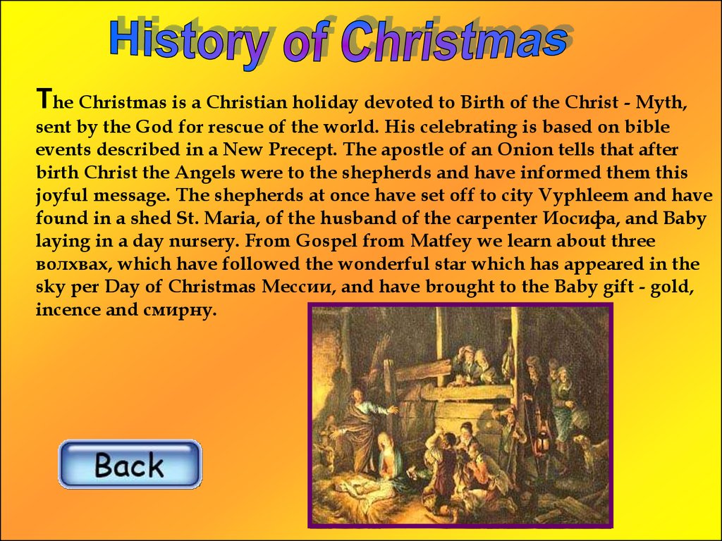 History Of Christmas 