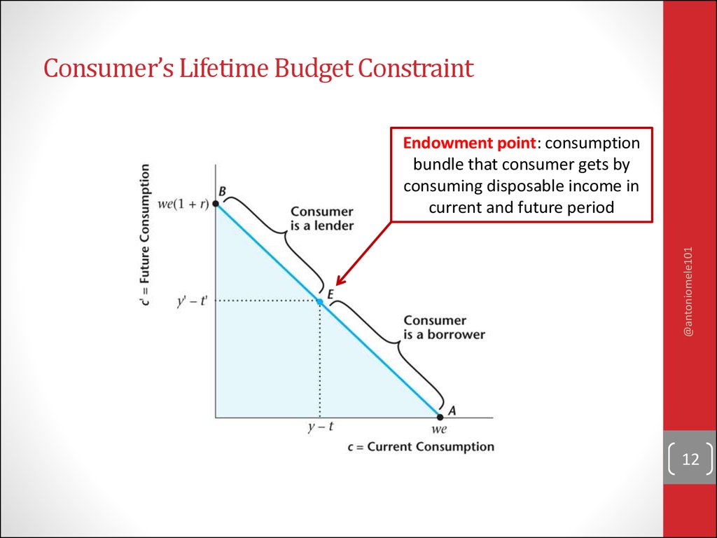 Consumer’s Lifetime Budget Constraint