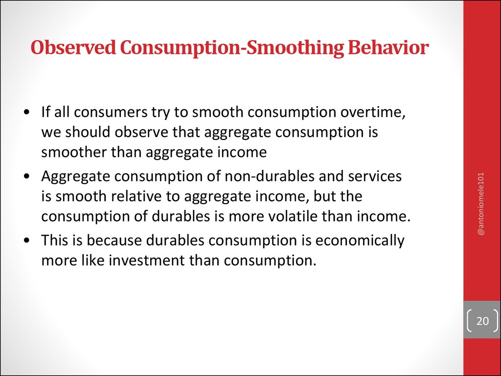 Observed Consumption-Smoothing Behavior