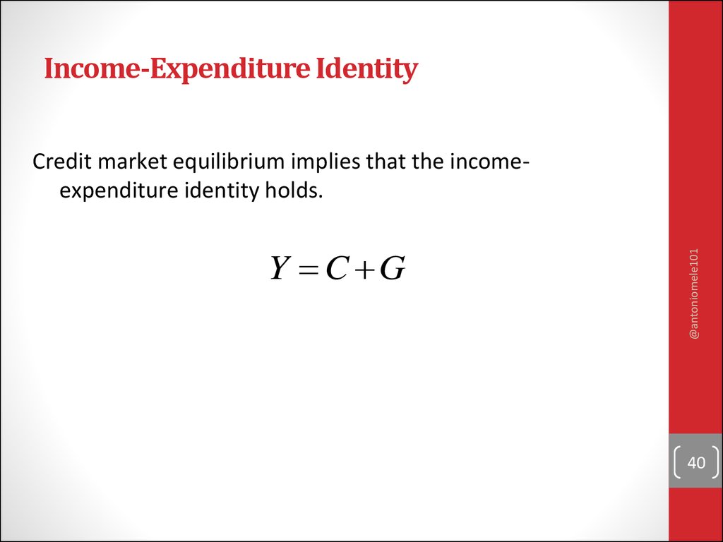 Income-Expenditure Identity