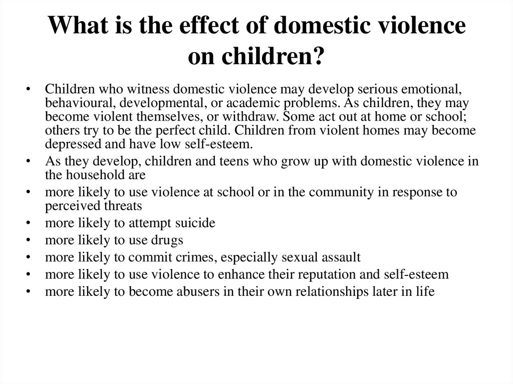 Domestic Violence презентация онлайн 2001