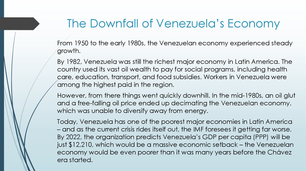 The Downfall of Venezuela’s Economy