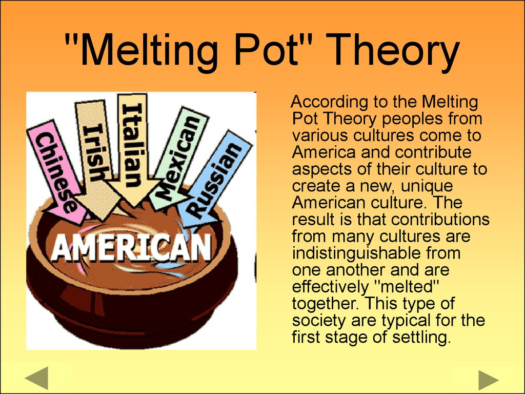 What is a melting pot society