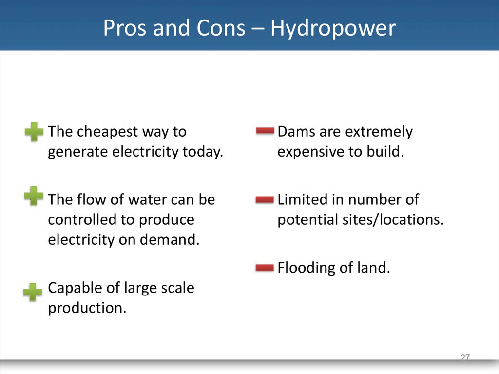 What Are Benefits Of Hydropower