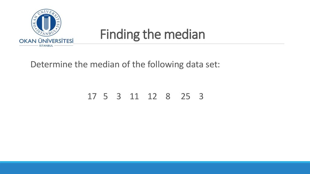 Finding the median