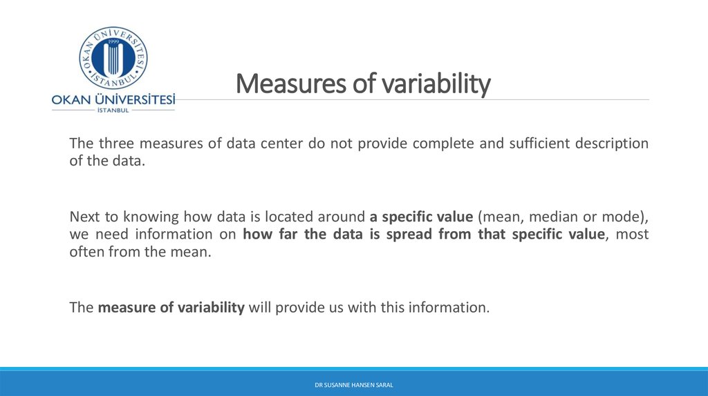 Measures of variability