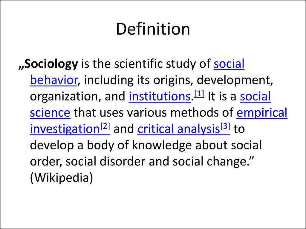 What Will I Learn in Sociology Courses?