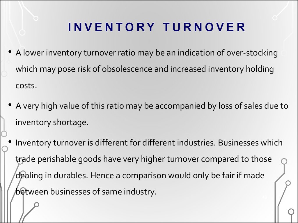 inventory turnover example