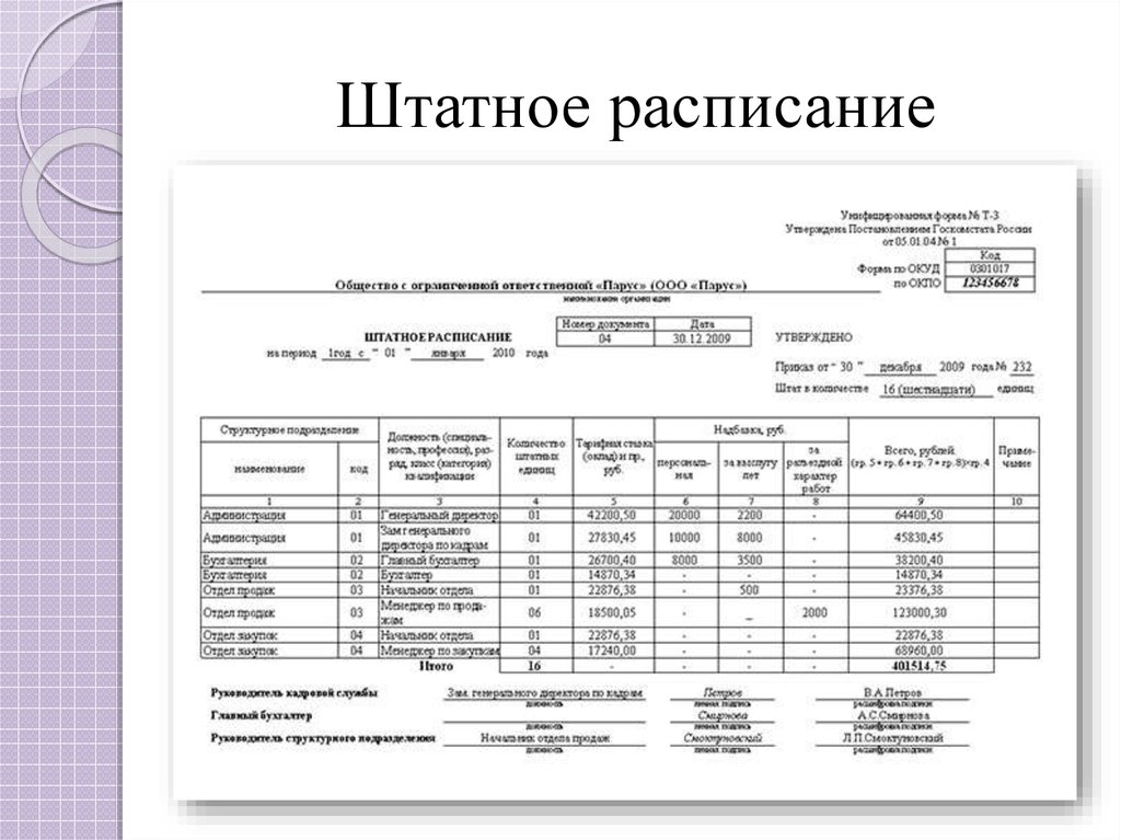 Штатное С Директор Магазина