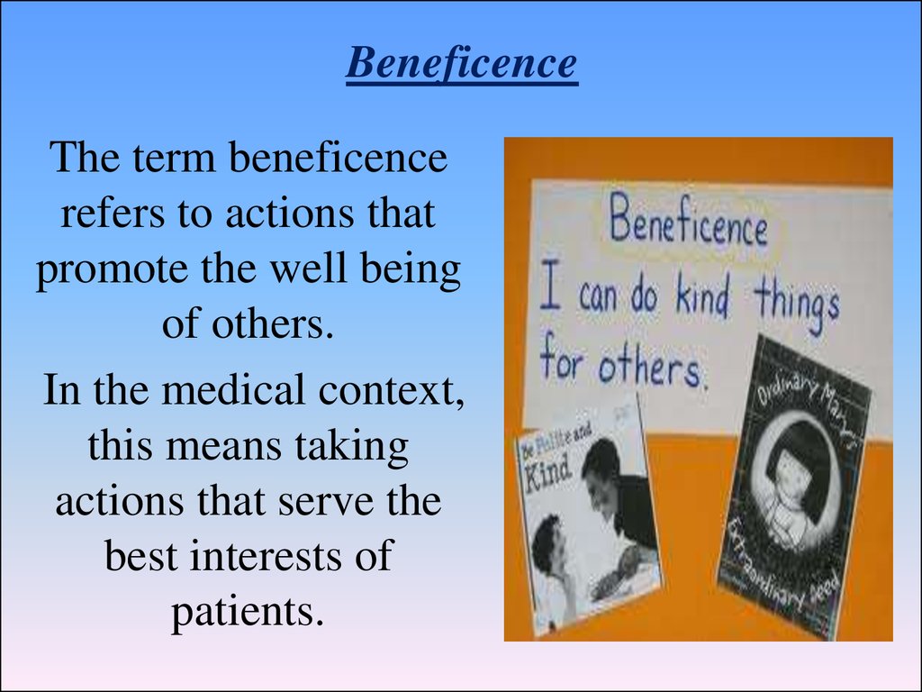 beneficence ethical principle definition