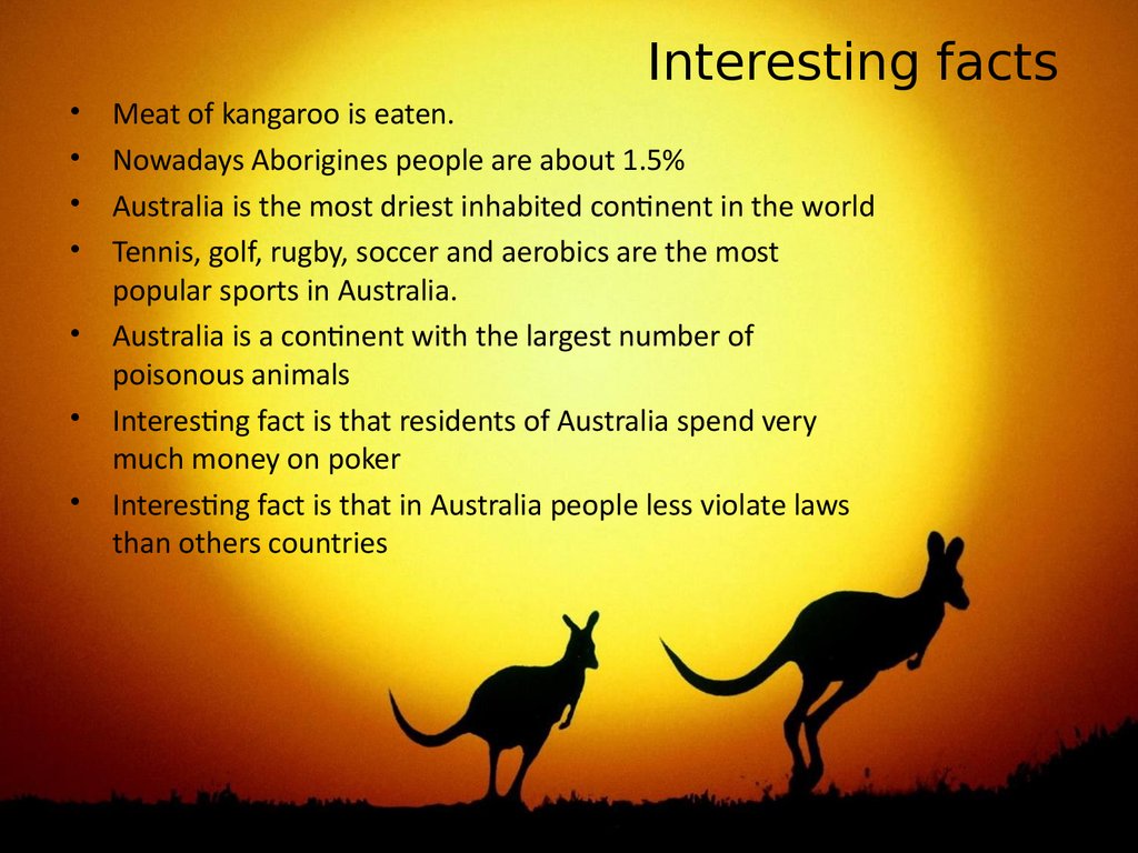 random fun facts about australia