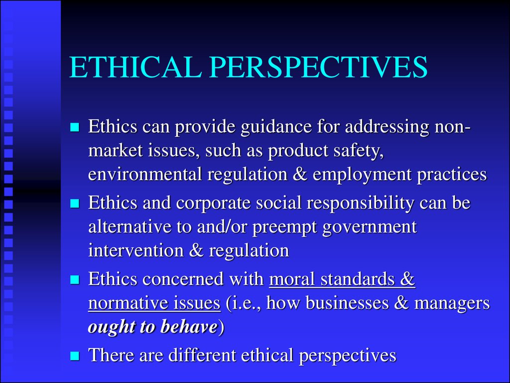 Ethical perspective on social responsibility