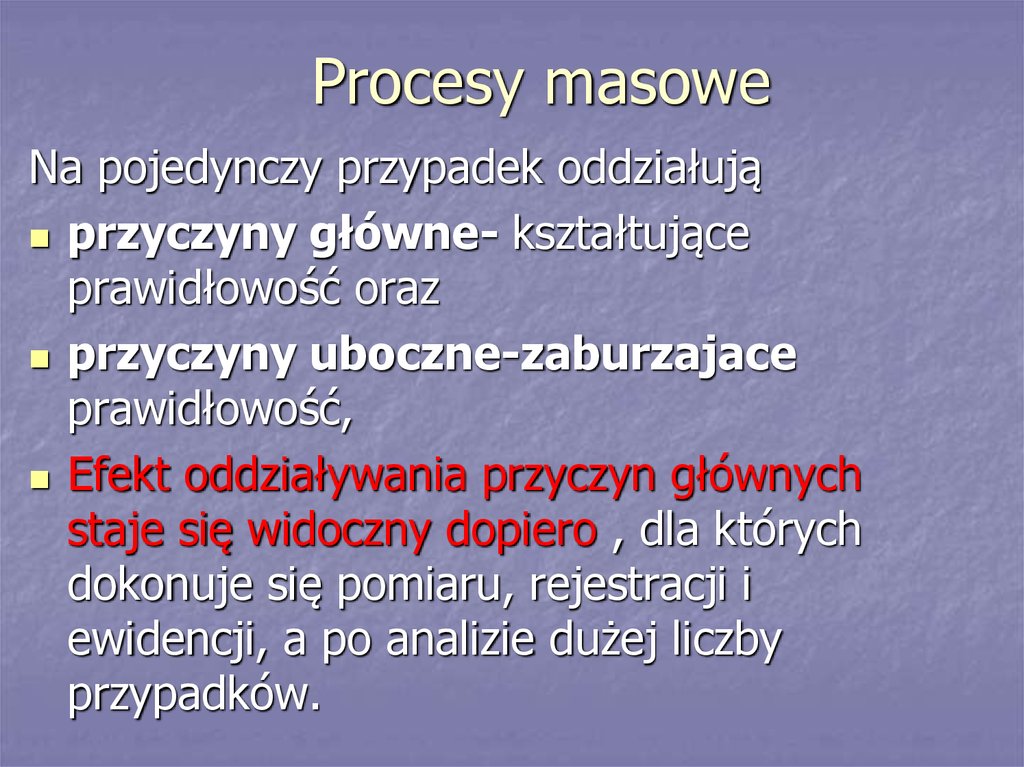 Procesy masowe