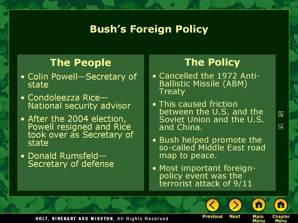 George W. Bush's presidency - презентация онлайн
