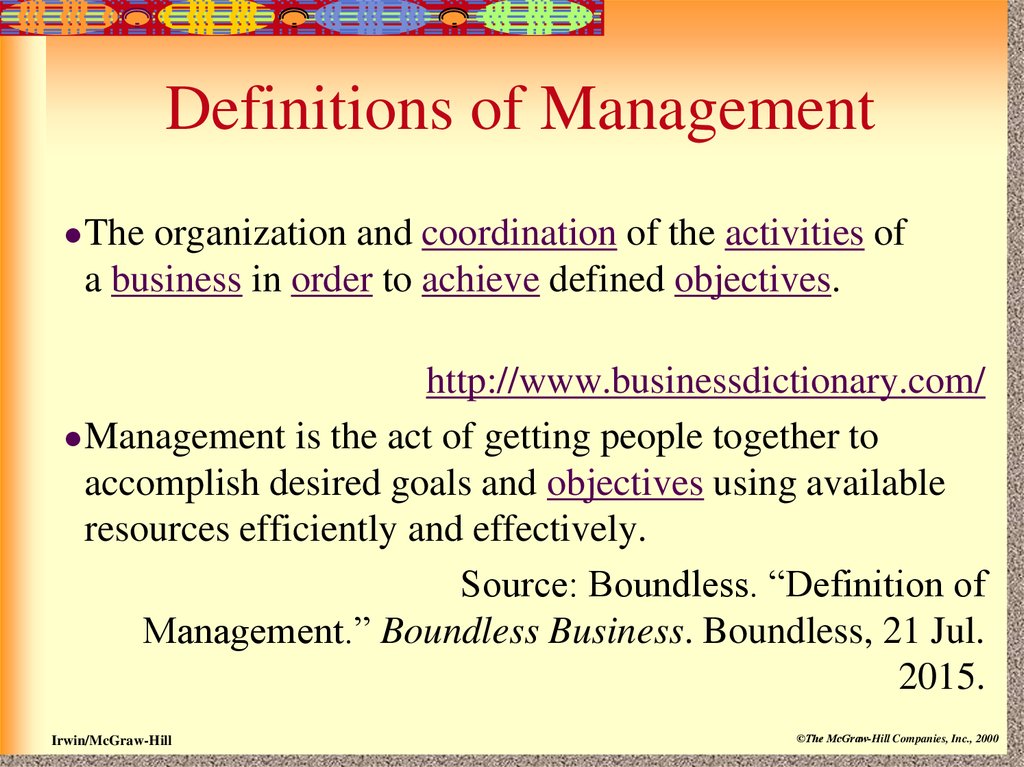 Managers and managing. (Session 1) - презентация онлайн