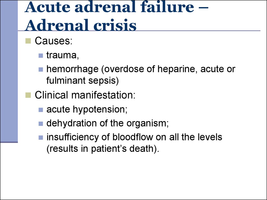 Pathophysiology of endocrine system. (Subject 18) - online presentation