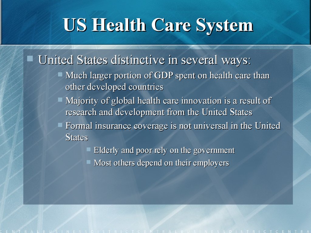 The Health Of The Current U s