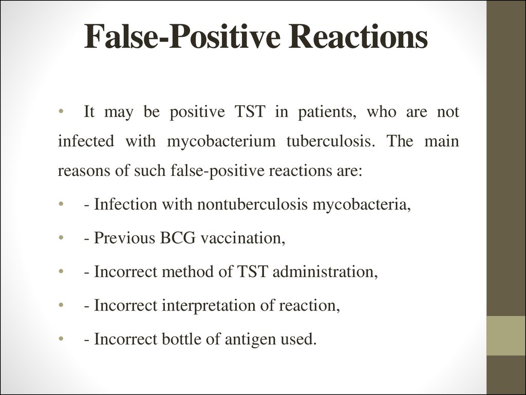false positive normal negative tb test pictures