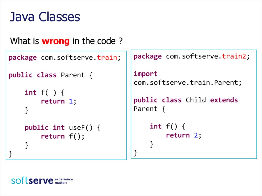 Java Class Example