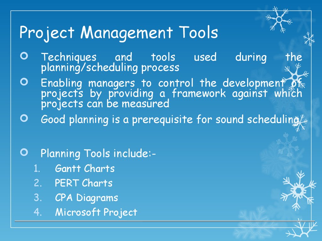 Project Management Tools And Techniques Ppt