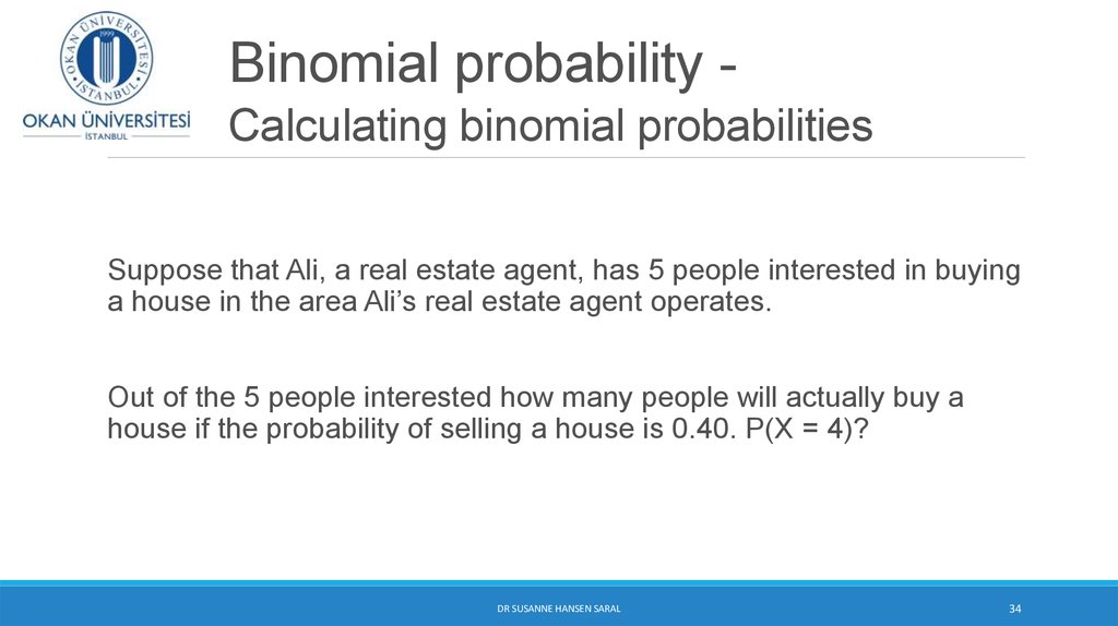 Binomial probability - Calculating binomial probabilities