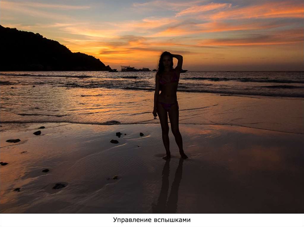 Фото женщины без одежды в закате