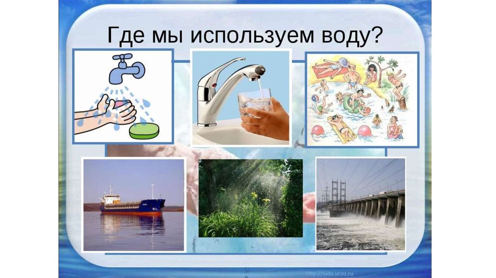 Для чего нужна вода картинки для детей