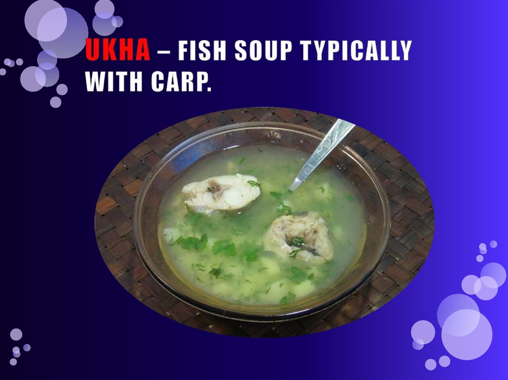 UKHA – FISH SOUP TYPICALLY WITH CARP.