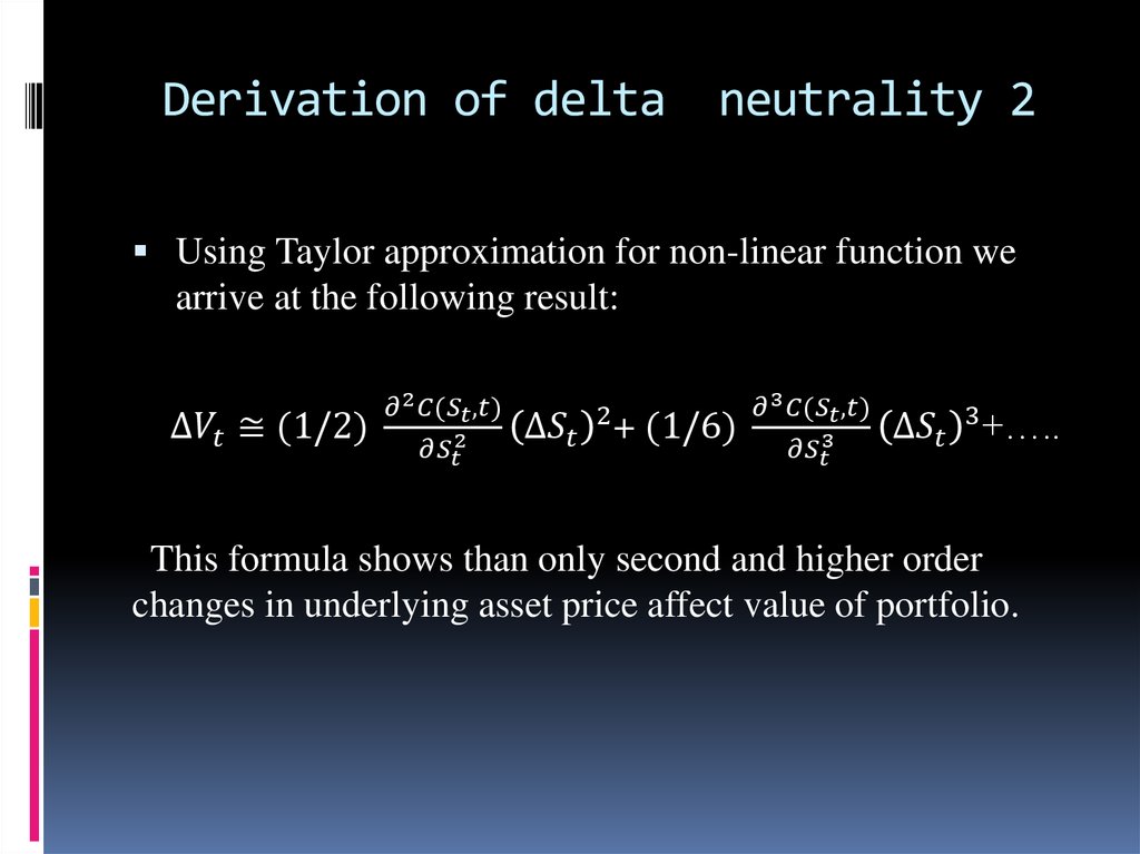 Derivation of delta neutrality 2