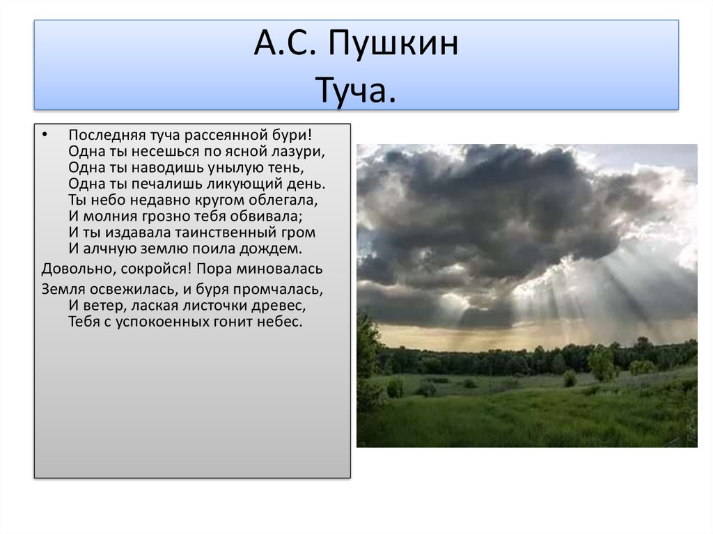 Какую картину рисует автор в своем стихотворении