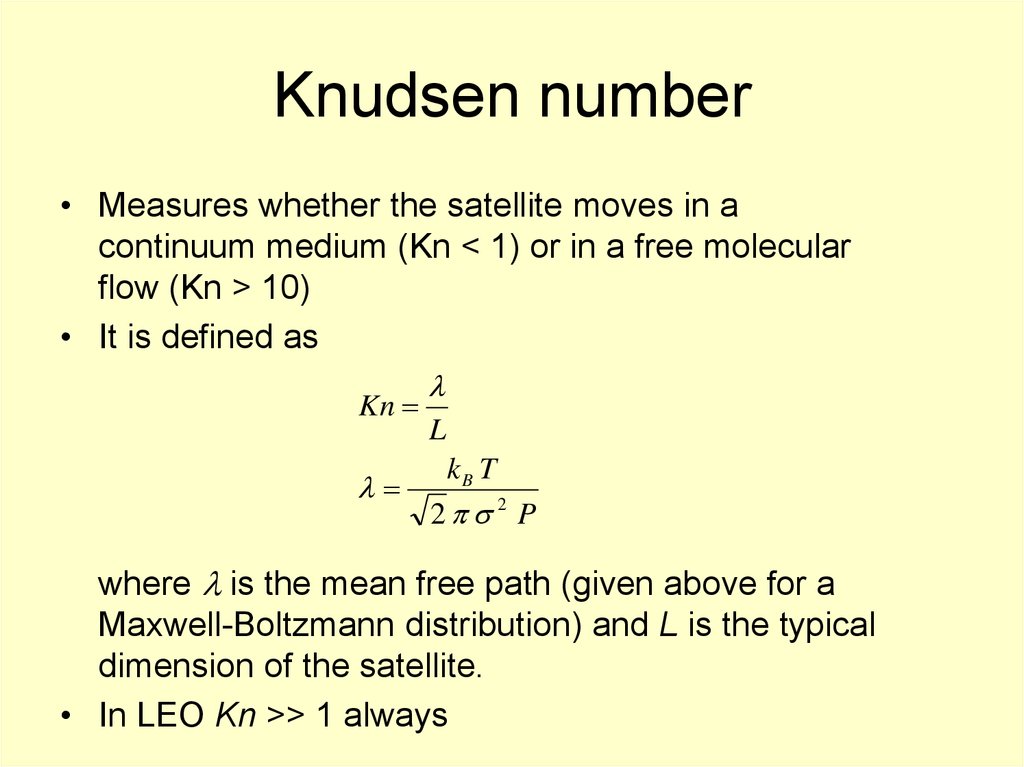 Knudsen number