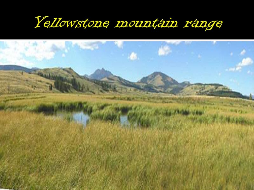 Yellowstone mountain range