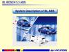 BL BOSCH 5.3 ABS. System Description of BL ABS